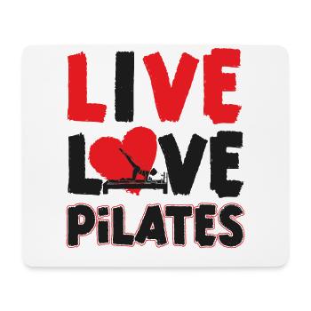 Instructeur de Pilates Professeur en direct - Tapis de souris (format paysage) - blanc - Devant