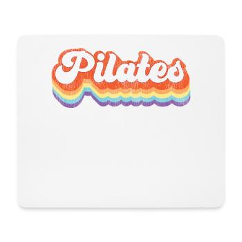 Instructeur de Pilates Professeur Rétro - Tapis de souris (format paysage) - blanc - Devant