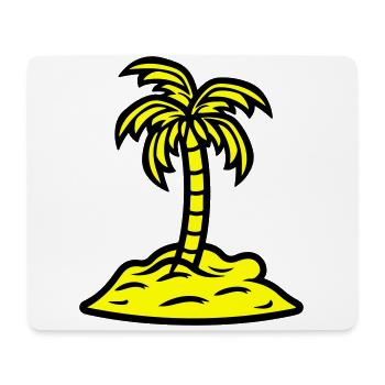Palm Island vacances d’été - Tapis de souris (format paysage) - blanc - Devant