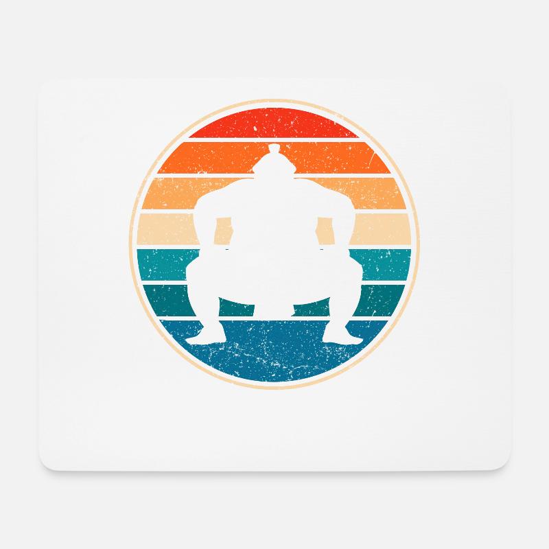 Sumo - Mousepad (Querformat) - Weiß