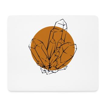 Lineart Geologist Stone Collector Mineral - Mouse Pad (horizontal) - white - Front