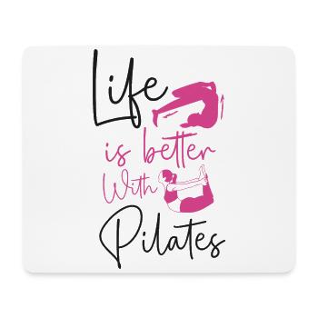 Pilates Instructor Teacher Life Is - Mouse Pad (horizontal) - white - Front