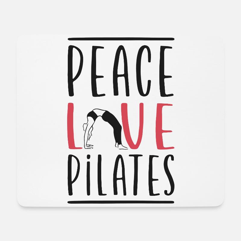 Pilates Instructor Teacher Girl - Mousepad (Querformat) - Weiß