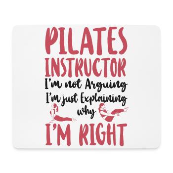 Pilates Instructor Teacher Pilates - Mousepad (Querformat) - Weiß - Vorne