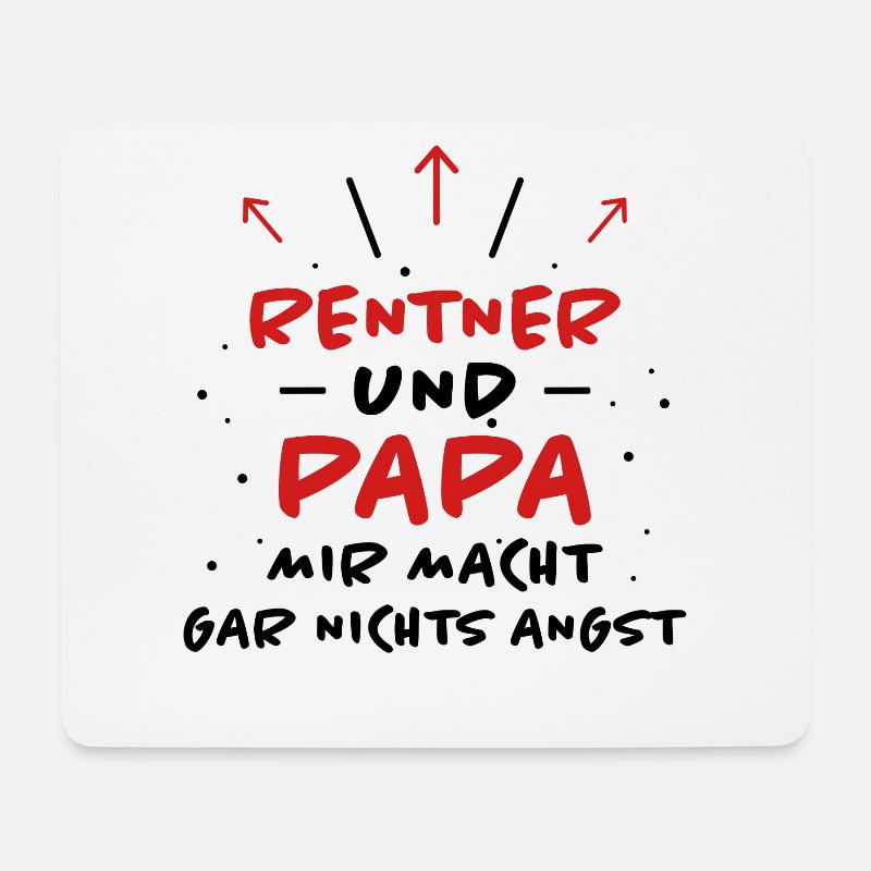 Rentner Spruch Rente Ruhestand Rentner Geschenk - Mousepad (Querformat) - Weiß