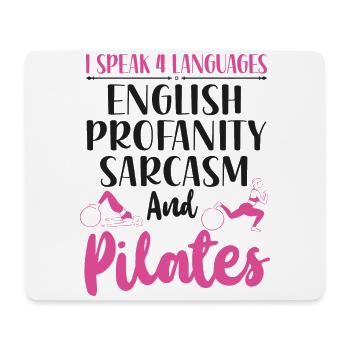 Instructeur de Pilates Professeur Je parle - Tapis de souris (format paysage) - blanc - Devant