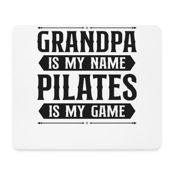 Instructeur de Pilates Enseignant Grand-père - Tapis de souris (format paysage) - blanc - Devant