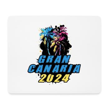 Gran Canaria 2024 Holiday Palm Trees Colorful - Mouse Pad (horizontal) - white - Front