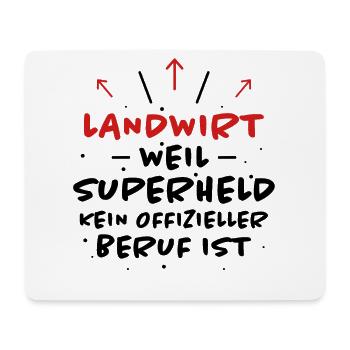 Landwirt Spruch Traktor Lustiges Landwirt Geschenk - Mousepad (Querformat) - Weiß - Vorne