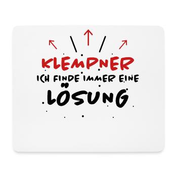 Klempner Spruch Beruf Lustiges Klempner Geschenk - Mousepad (Querformat) - Weiß - Vorne