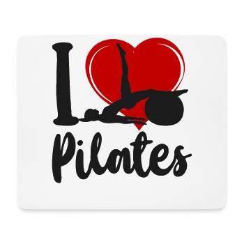 Pilates Instructor Teacher Heart I - Mouse Pad (horizontal) - white - Front
