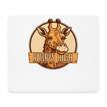 Always High Giraffidae Nubian African Giraffe - Mouse Pad (horizontal) - white - Front