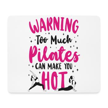 Avertissement de l’instructeur de Pilates - Tapis de souris (format paysage) - blanc - Devant