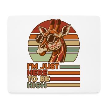 Nur hier, um hoch zu sein Giraffidae Nubischer Afrikaner - Mousepad (Querformat) - Weiß - Vorne