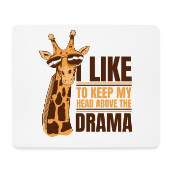 I Like To Keep Head Above The Drama Nubian - Mouse Pad (horizontal) - white - Front