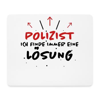 Polizist Spruch Polizei Lustiges Polizist Geschenk - Mousepad (Querformat) - Weiß - Vorne