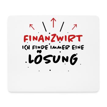 Finanzwirt Spruch Job Lustiges Finanzwirt Geschenk - Mousepad (Querformat) - Weiß - Vorne