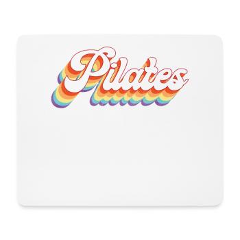 Instructeur de Pilates Professeur Rétro - Tapis de souris (format paysage) - blanc - Devant