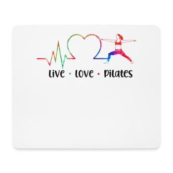 Instructeur de Pilates Professeur en direct - Tapis de souris (format paysage) - blanc - Devant