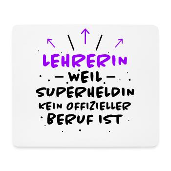 Lehrerin Spruch Lehrer Lustiges Lehrerin Geschenk - Mousepad (Querformat) - Weiß - Vorne