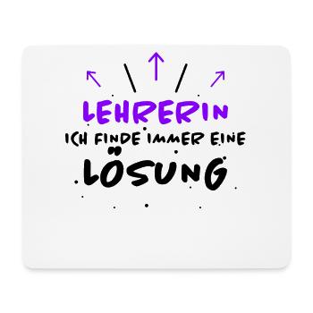 Lehrerin Spruch Lehrer Lustiges Lehrerin Geschenk - Mousepad (Querformat) - Weiß - Vorne