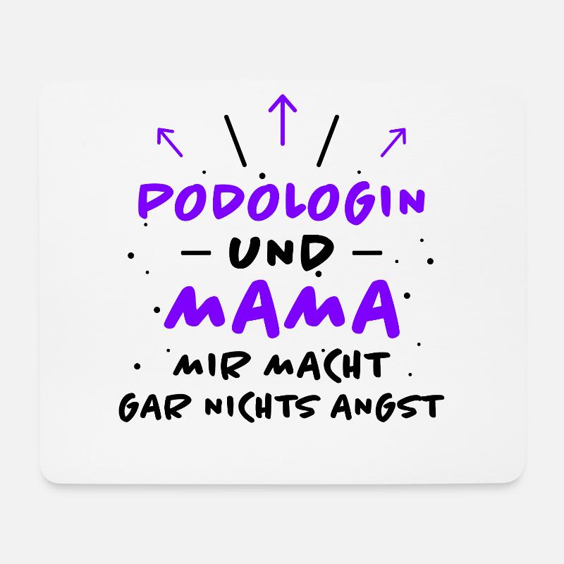 Podologin Spruch Fußpflegerin Podologin Geschenk - Mousepad (Querformat) - Weiß