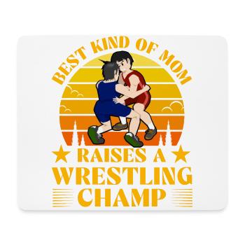 Die beste Art von Mutter erzieht einen Wrestling-Champion - Mousepad (Querformat) - Weiß - Vorne