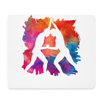Ringen - Mousepad (Querformat) - Weiß - Vorne