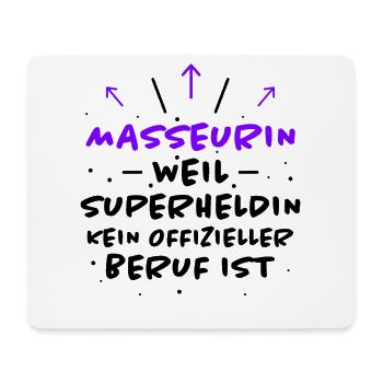 Masseurin Spruch Beruf Lustiges Masseurin Geschenk - Mousepad (Querformat) - Weiß - Vorne
