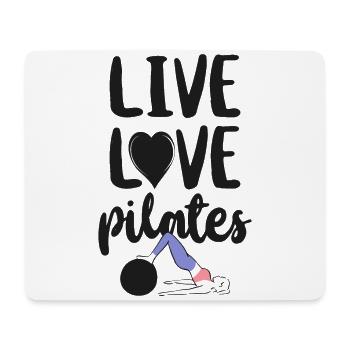 Instructeur de Pilates Professeur en direct - Tapis de souris (format paysage) - blanc - Devant