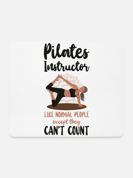 Pilates Instructor Teacher Pilates - Mouse Pad (horizontal) - white