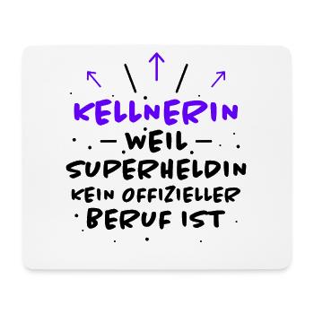 Kellnerin Spruch Beruf Lustiges Kellnerin Geschenk - Mousepad (Querformat) - Weiß - Vorne