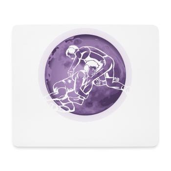Lutte - Tapis de souris (format paysage) - blanc - Devant