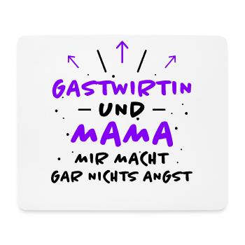 Gastwirtin Spruch Kneipe Witz Gastwirtin Geschenk - Mousepad (Querformat) - Weiß - Vorne