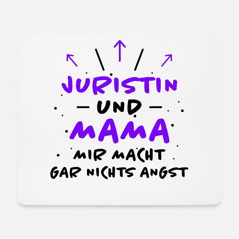 Juristin Spruch Jura Lustiges Juristin Geschenk - Mousepad (Querformat) - Weiß