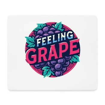 Feeling Grape Pun Winemaker Wine Shirt - Mouse Pad (horizontal) - white - Front