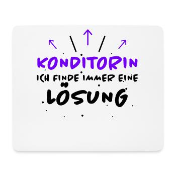 Konditorin Spruch Backen Witz Konditorin Geschenk - Mousepad (Querformat) - Weiß - Vorne
