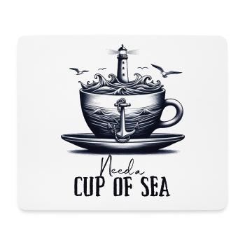 Besoin d’une tasse de mer mug maritime phare de mer - Tapis de souris (format paysage) - blanc - Devant