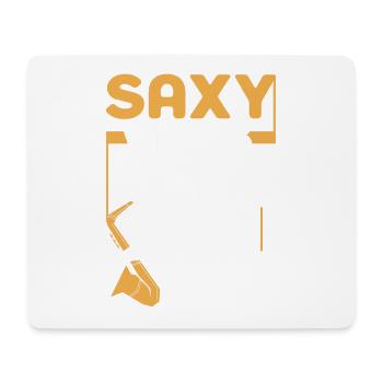 Saxy Vibes Let the Music Flourish - Mouse Pad (horizontal) - white - Front