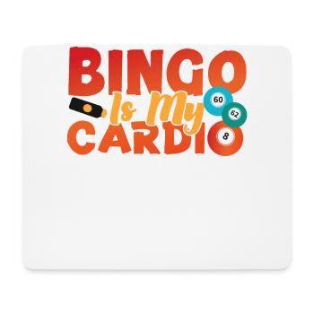 Bingo Player Bingo Is My Cardio - Mouse Pad (horizontal) - white - Front