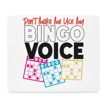 Bingo Player Don't Make Me Use My - Mousepad (Querformat) - Weiß - Vorne
