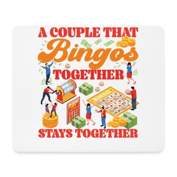 Bingo Player Couple Girlfriend - Mousepad (Querformat) - Weiß - Vorne
