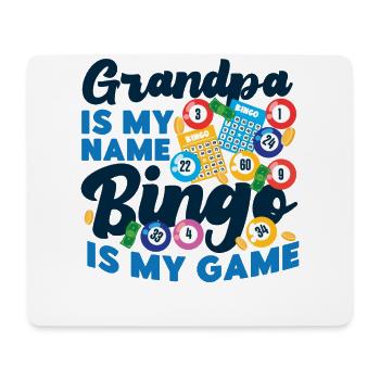 Bingo Player Grandpa Grandpa Is My - Mousepad (Querformat) - Weiß - Vorne