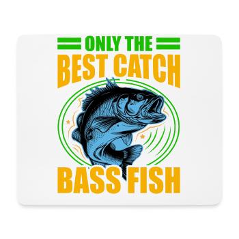 Nur der beste Fang Barschfische - Mousepad (Querformat) - Weiß - Vorne