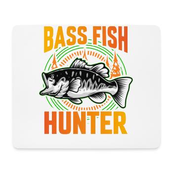 Bass Fish Hunter - Mousepad (Querformat) - Weiß - Vorne
