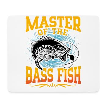 Master of the Bass Fish - Mouse Pad (horizontal) - white - Front