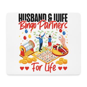 Bingo Player Husband Wife Marriage - Mousepad (Querformat) - Weiß - Vorne