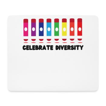 Bingo Player Celebrate Diversity - Mousepad (Querformat) - Weiß - Vorne