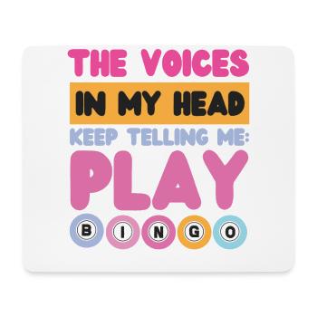 Bingo Player The Voices In My Head - Mousepad (Querformat) - Weiß - Vorne