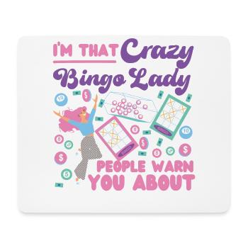 Bingo Player I'm That Crazy Bingo - Mousepad (Querformat) - Weiß - Vorne